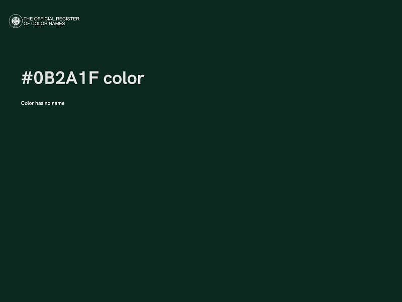 #0B2A1F color image