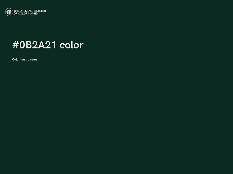 #0B2A21 color image