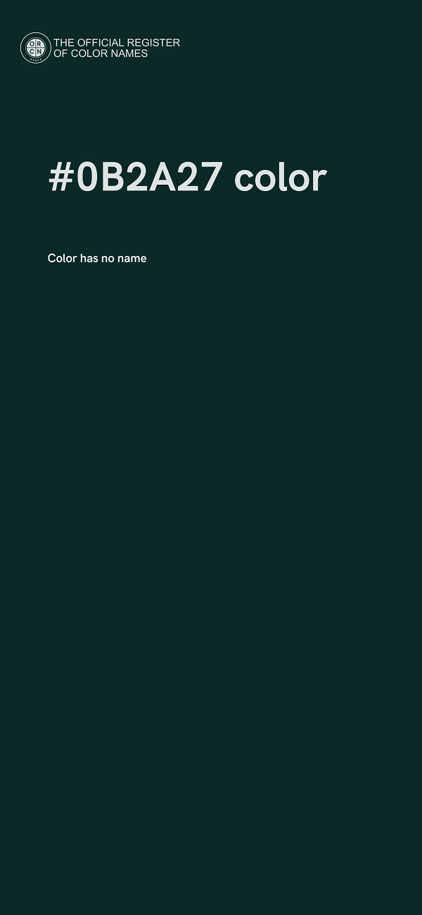 #0B2A27 color image