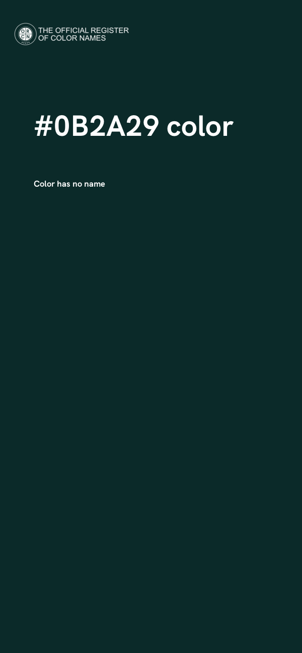 #0B2A29 color image