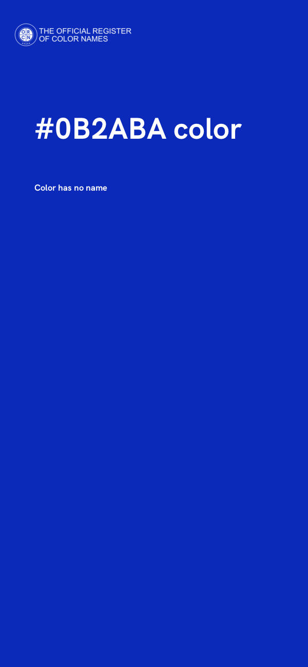#0B2ABA color image