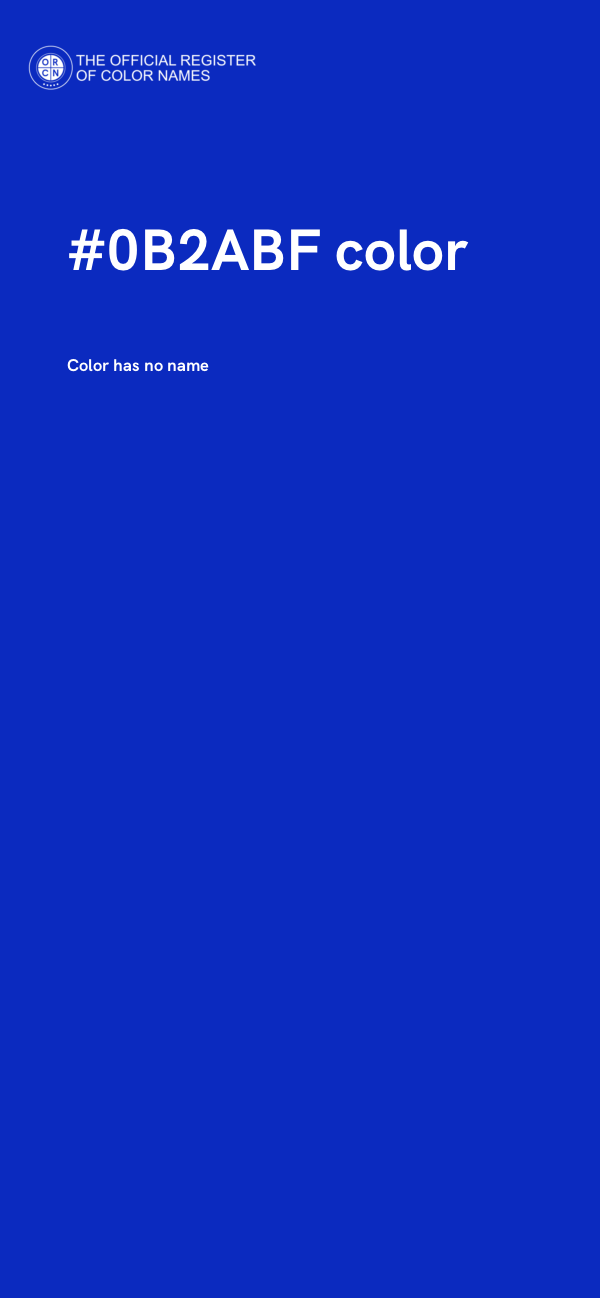 #0B2ABF color image