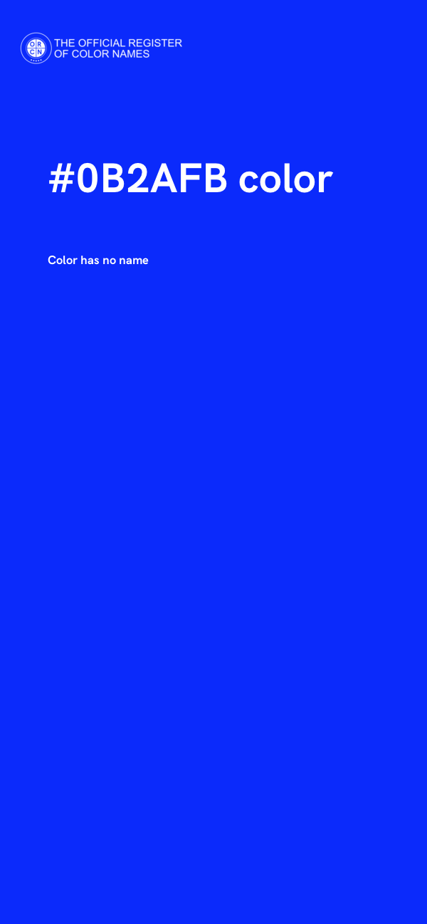 #0B2AFB color image