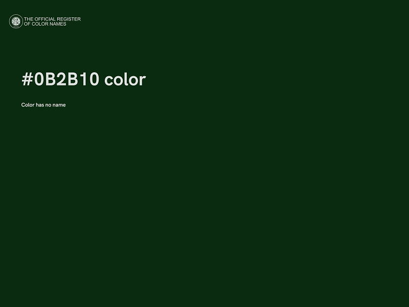 #0B2B10 color image