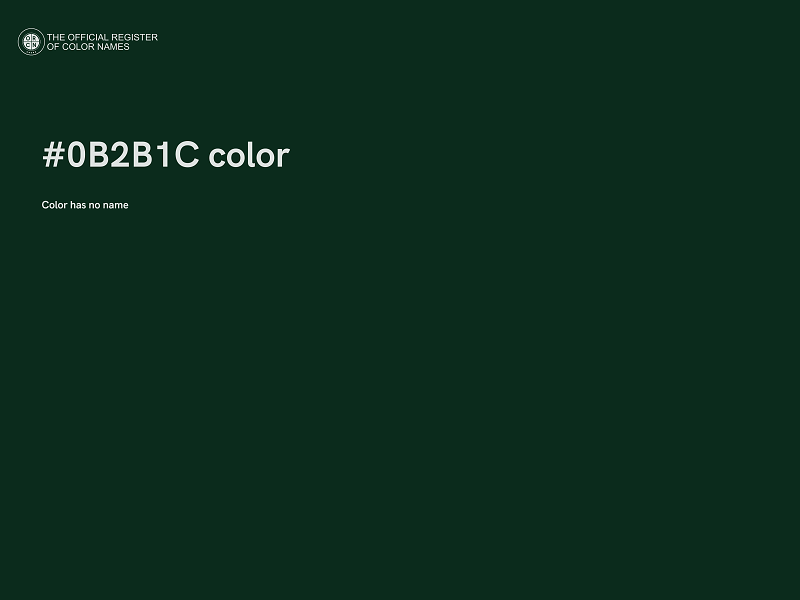 #0B2B1C color image