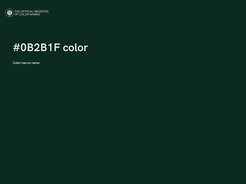 #0B2B1F color image