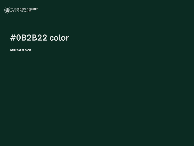 #0B2B22 color image