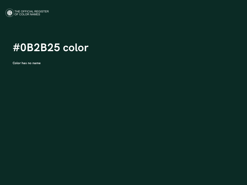 #0B2B25 color image