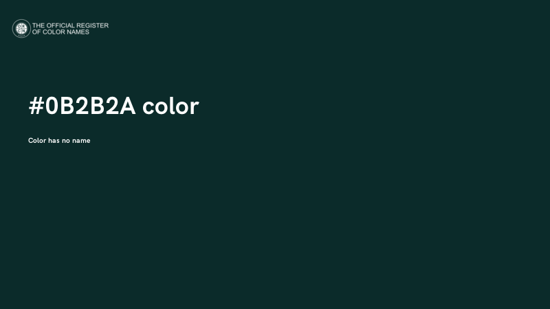 #0B2B2A color image