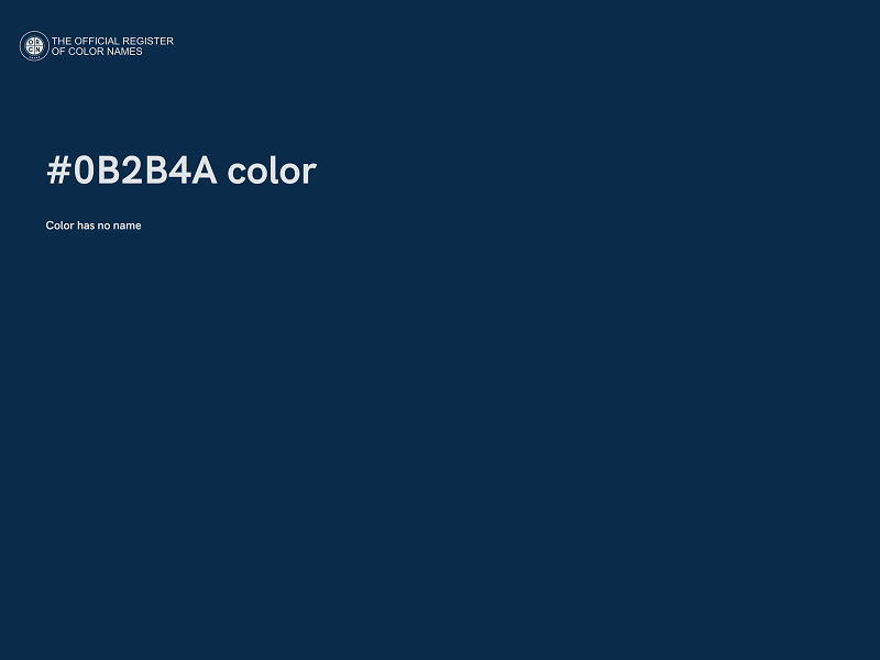 #0B2B4A color image