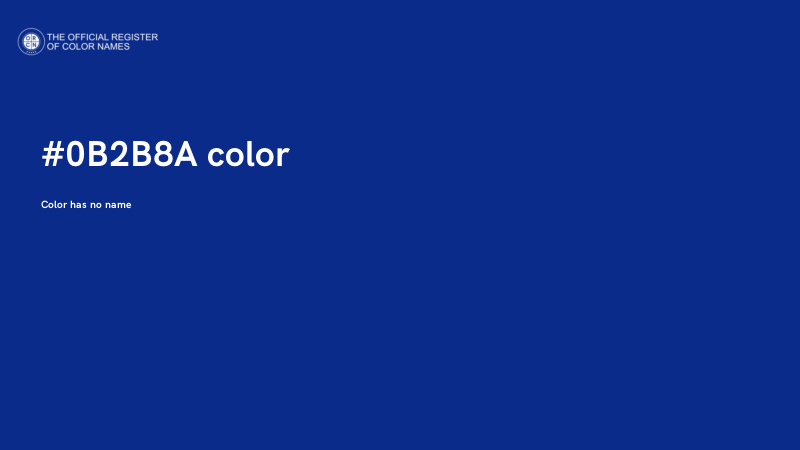 #0B2B8A color image
