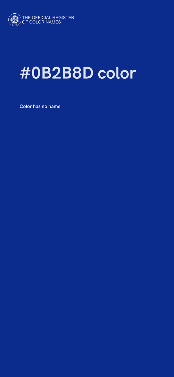 #0B2B8D color image