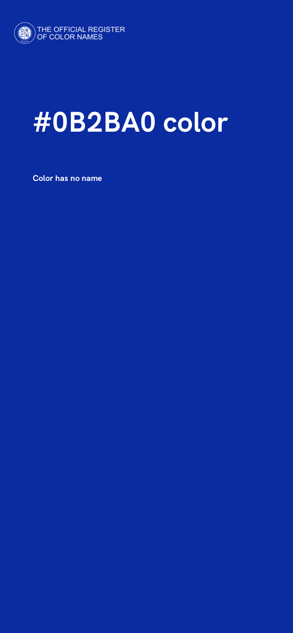 #0B2BA0 color image