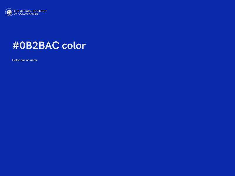 #0B2BAC color image