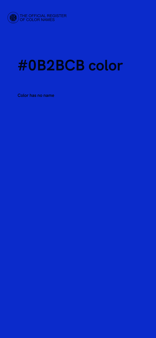 #0B2BCB color image