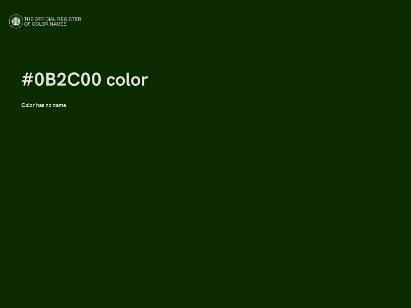 #0B2C00 color image