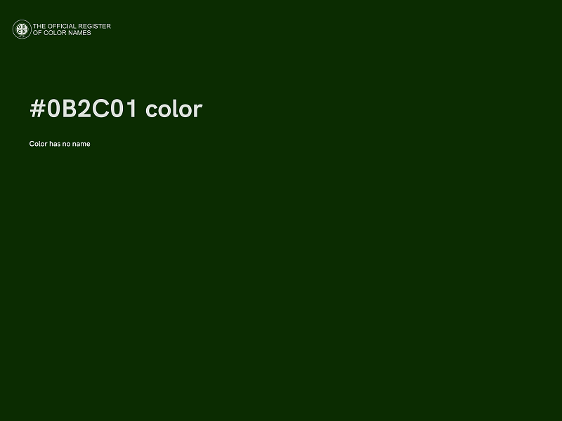 #0B2C01 color image