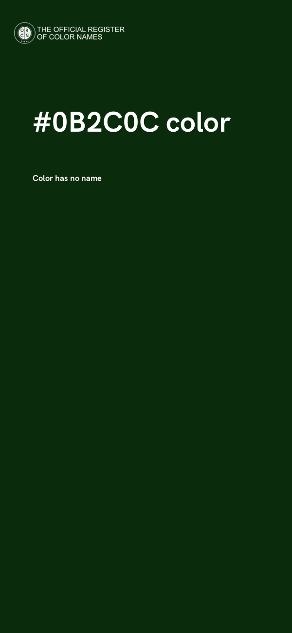 #0B2C0C color image