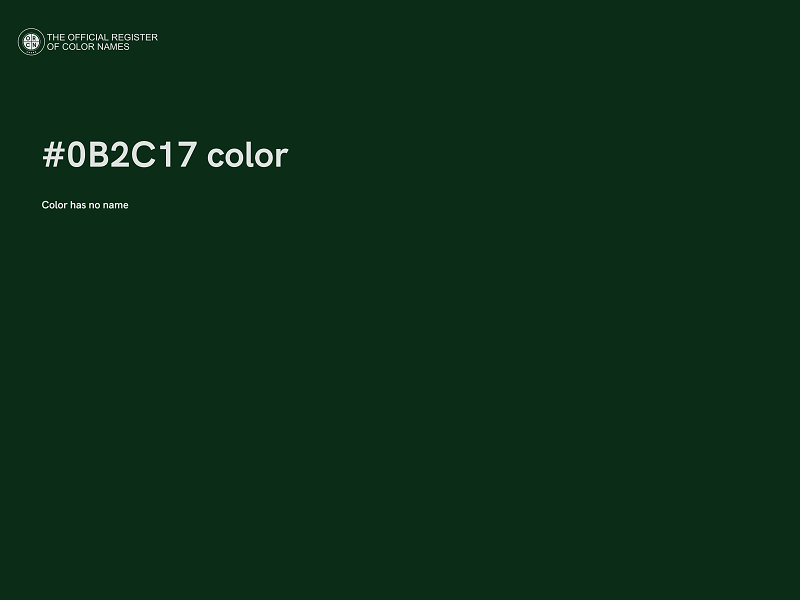 #0B2C17 color image