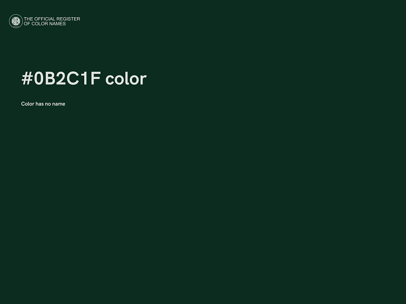 #0B2C1F color image