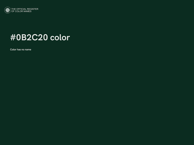 #0B2C20 color image