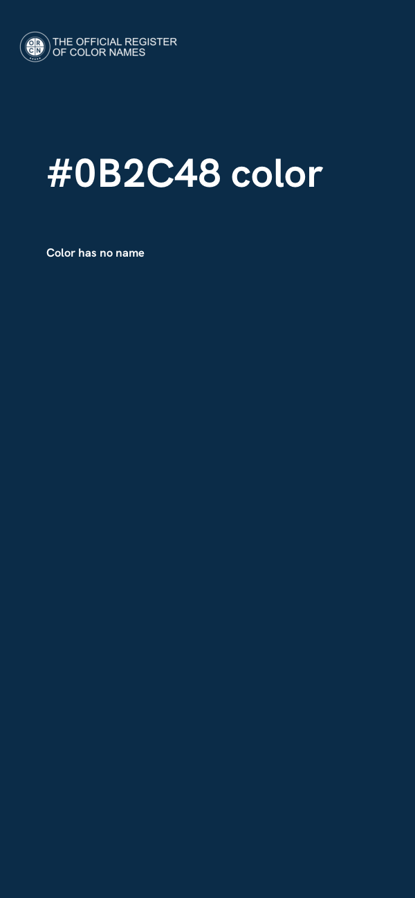 #0B2C48 color image