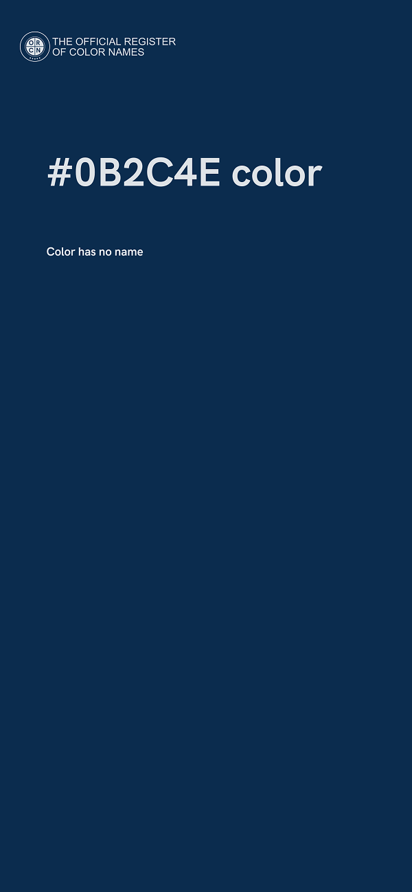 #0B2C4E color image