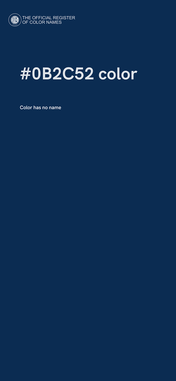 #0B2C52 color image