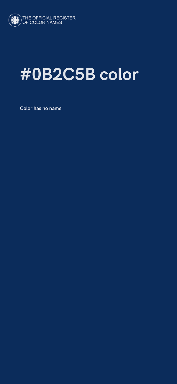 #0B2C5B color image