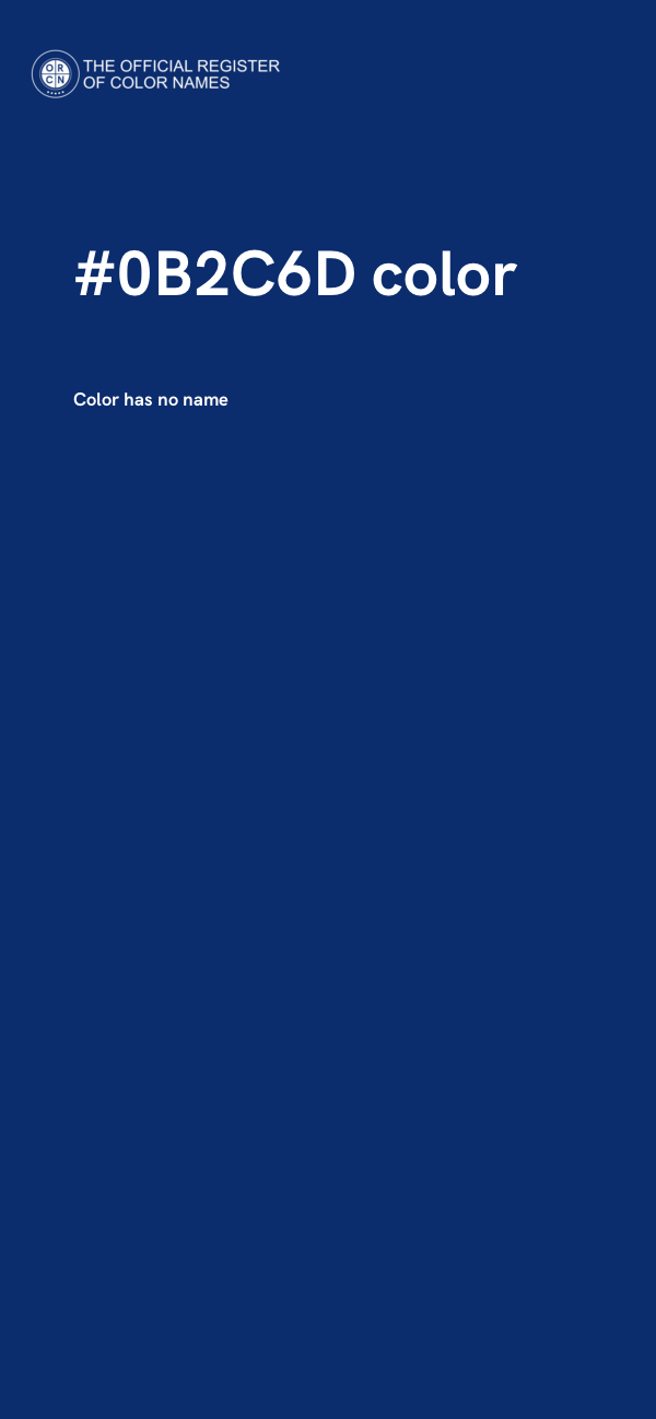 #0B2C6D color image