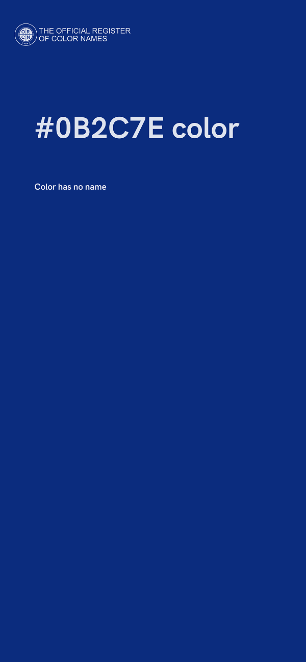 #0B2C7E color image