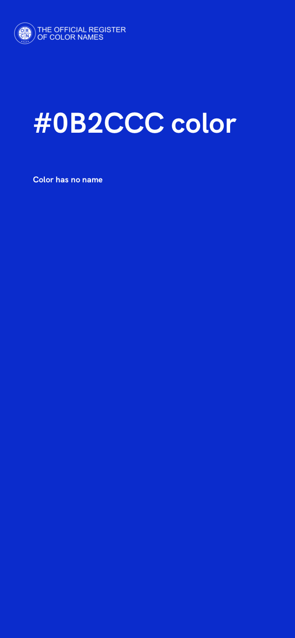 #0B2CCC color image