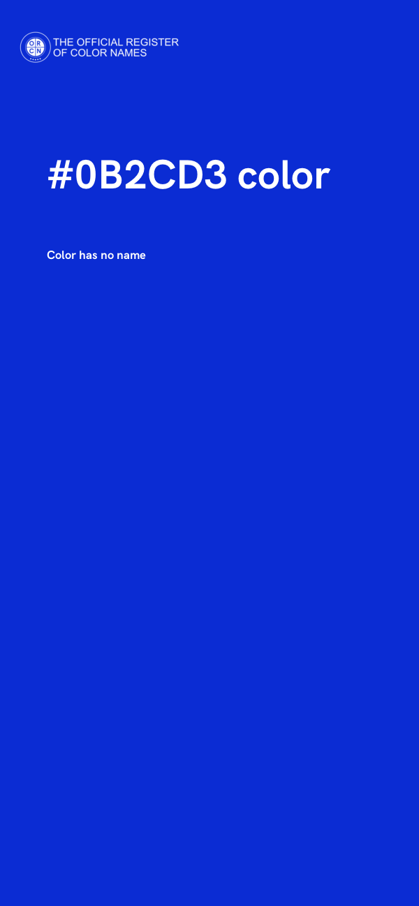 #0B2CD3 color image
