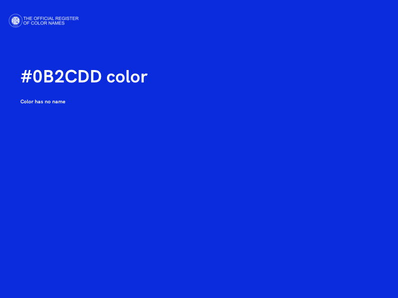 #0B2CDD color image