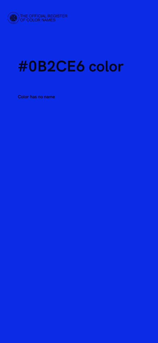 #0B2CE6 color image