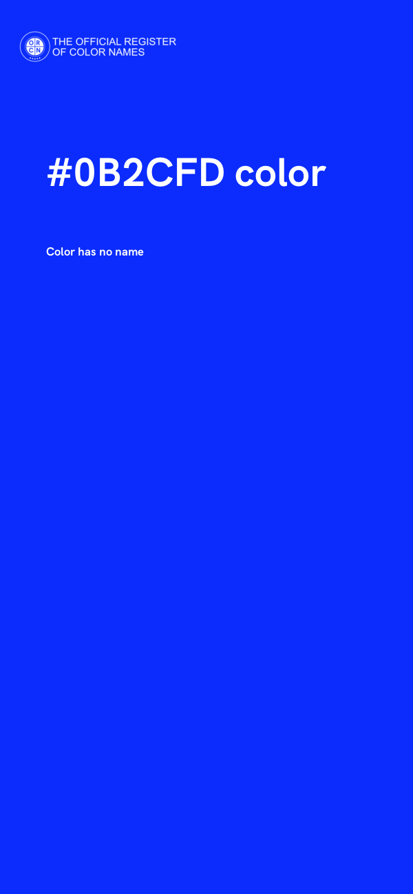 #0B2CFD color image