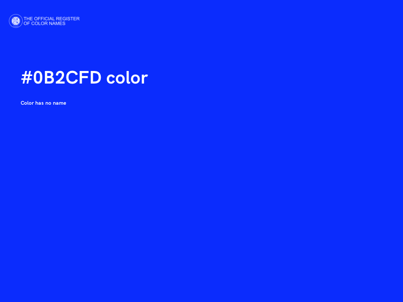 #0B2CFD color image