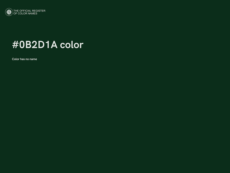 #0B2D1A color image