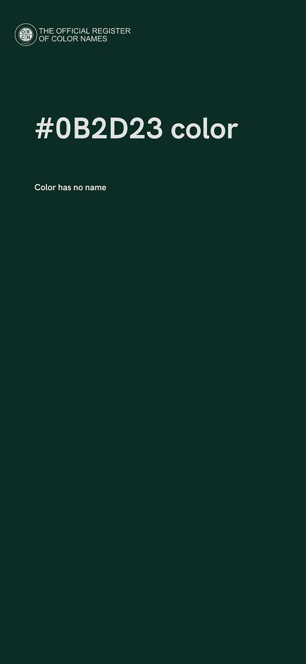 #0B2D23 color image