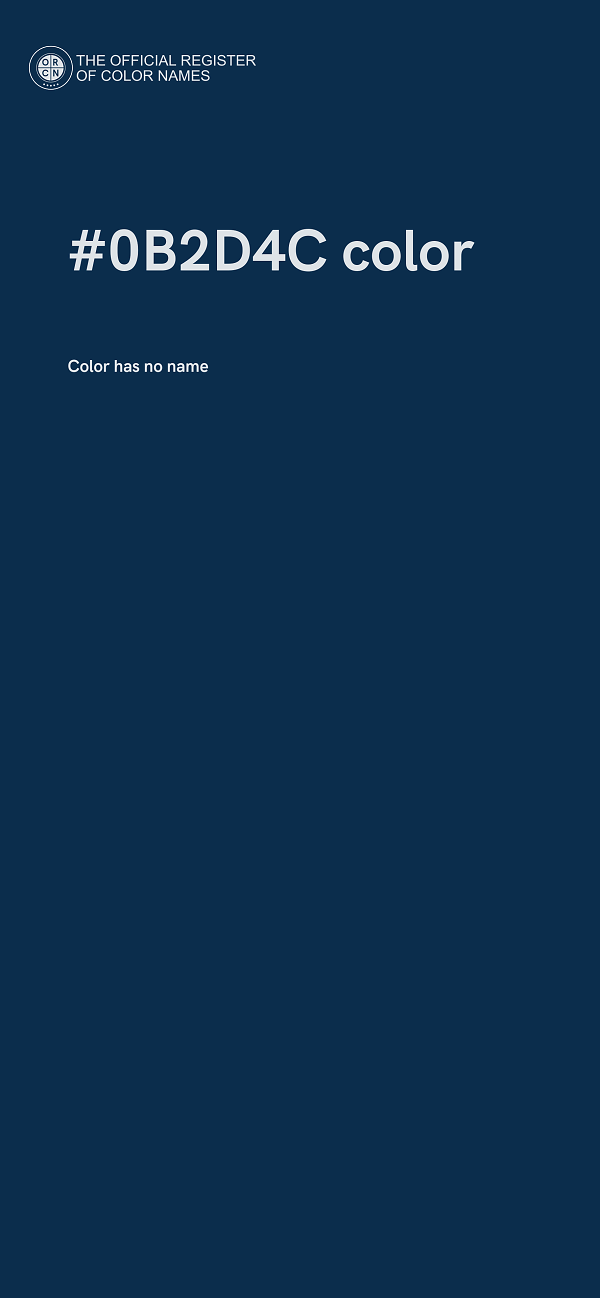 #0B2D4C color image