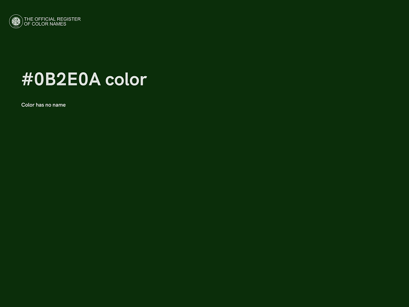 #0B2E0A color image