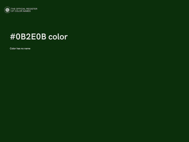 #0B2E0B color image