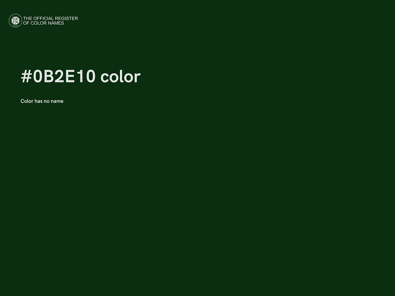 #0B2E10 color image