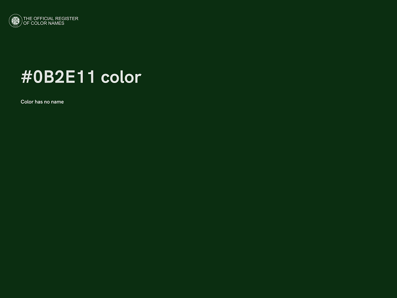 #0B2E11 color image