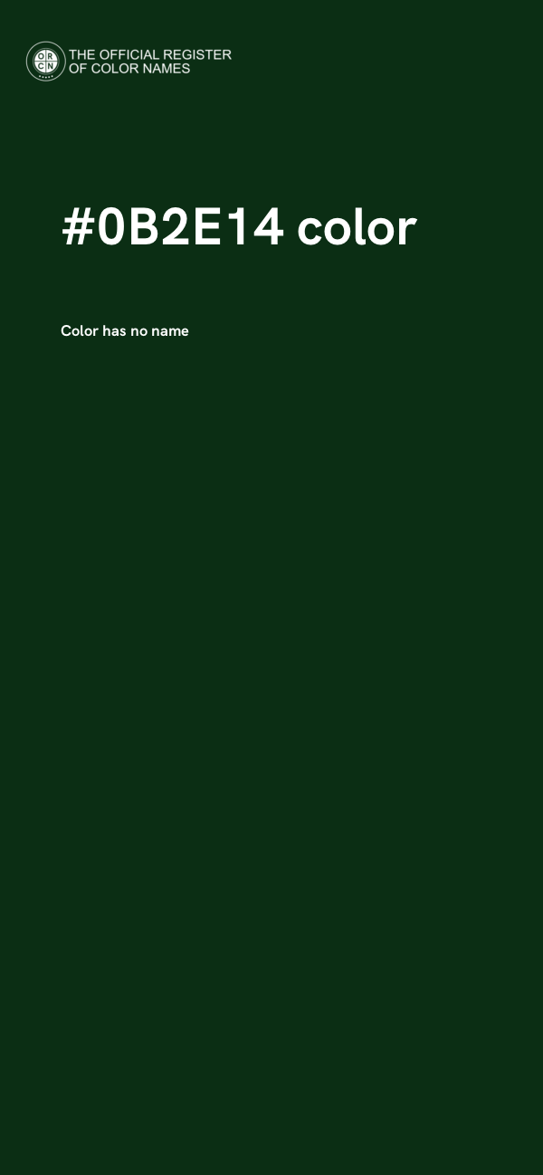 #0B2E14 color image