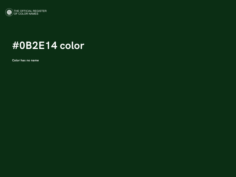 #0B2E14 color image
