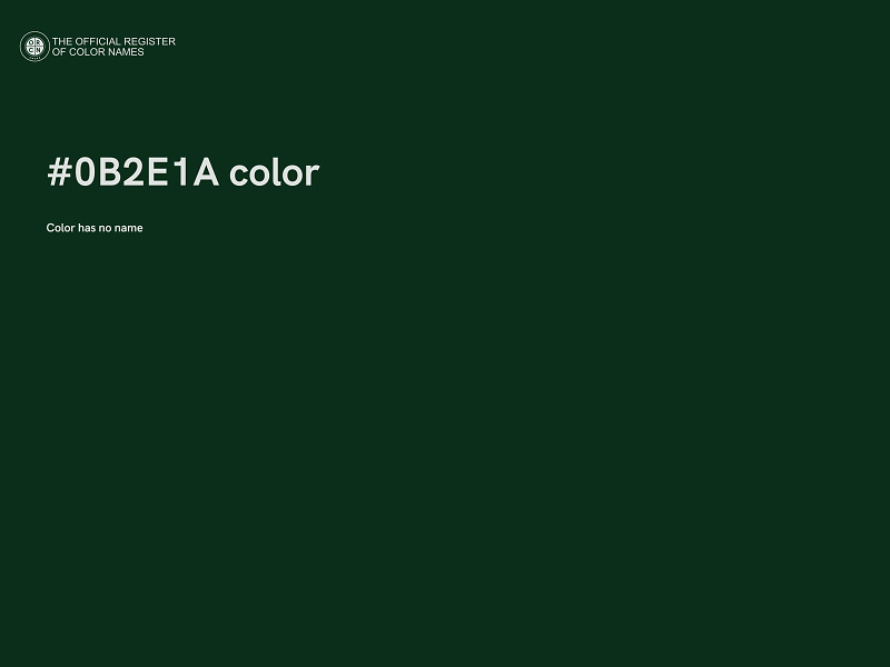 #0B2E1A color image