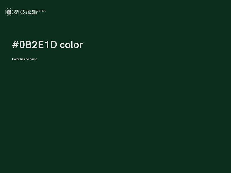 #0B2E1D color image