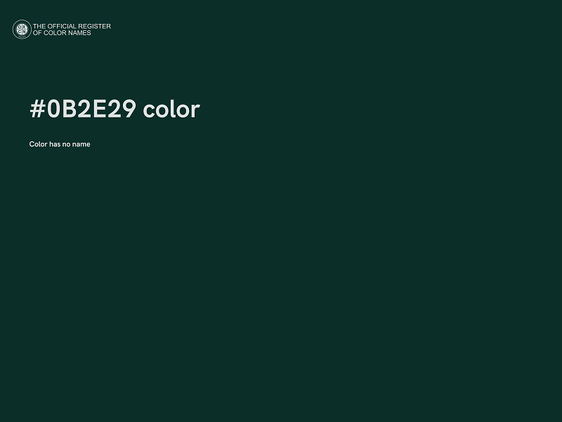 #0B2E29 color image