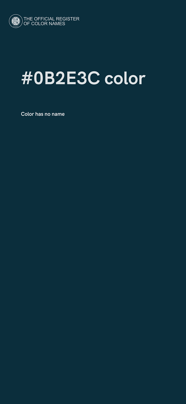 #0B2E3C color image